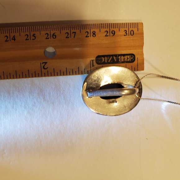 LAPIS  LAZULI  STERLING  SILVER  PENDANT - Picture 7 of 8